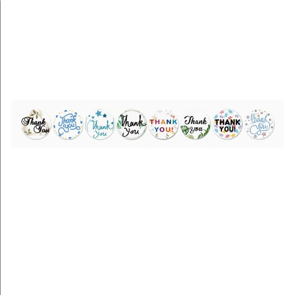 200ct~Thank you Stickers W/Bonus Bags 🌟🆕🌟 (2 Rolls For $20)
